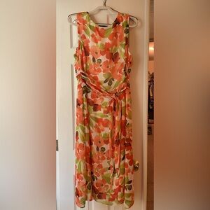 Evan Picone 18 Dress, New- gathered waist, zip back, sleeveless summer dress